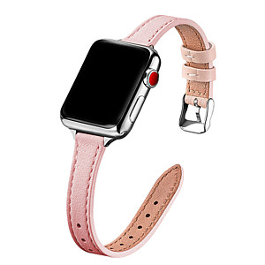 Ремешок кожаный для apple watch Pink, 38mm 40mm 41mm